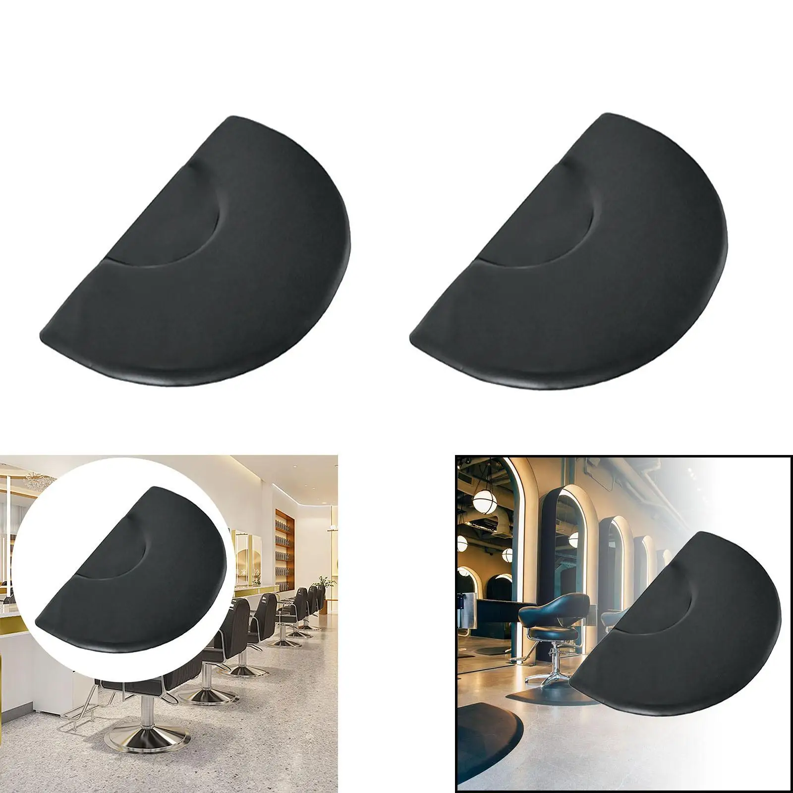 

Floor Mat Salon Mat Semi Circle Mat Multiuse Anti Fatigue Mat Chair Mat for Barber Shop Office Hairstylist Hairdresser