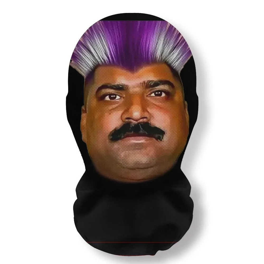 Funny Indian Facial Expression Spoof Abstract Humorous Mask Novelty Live Streaming Outdoor Prop Cosplay Costume Accessories image 5