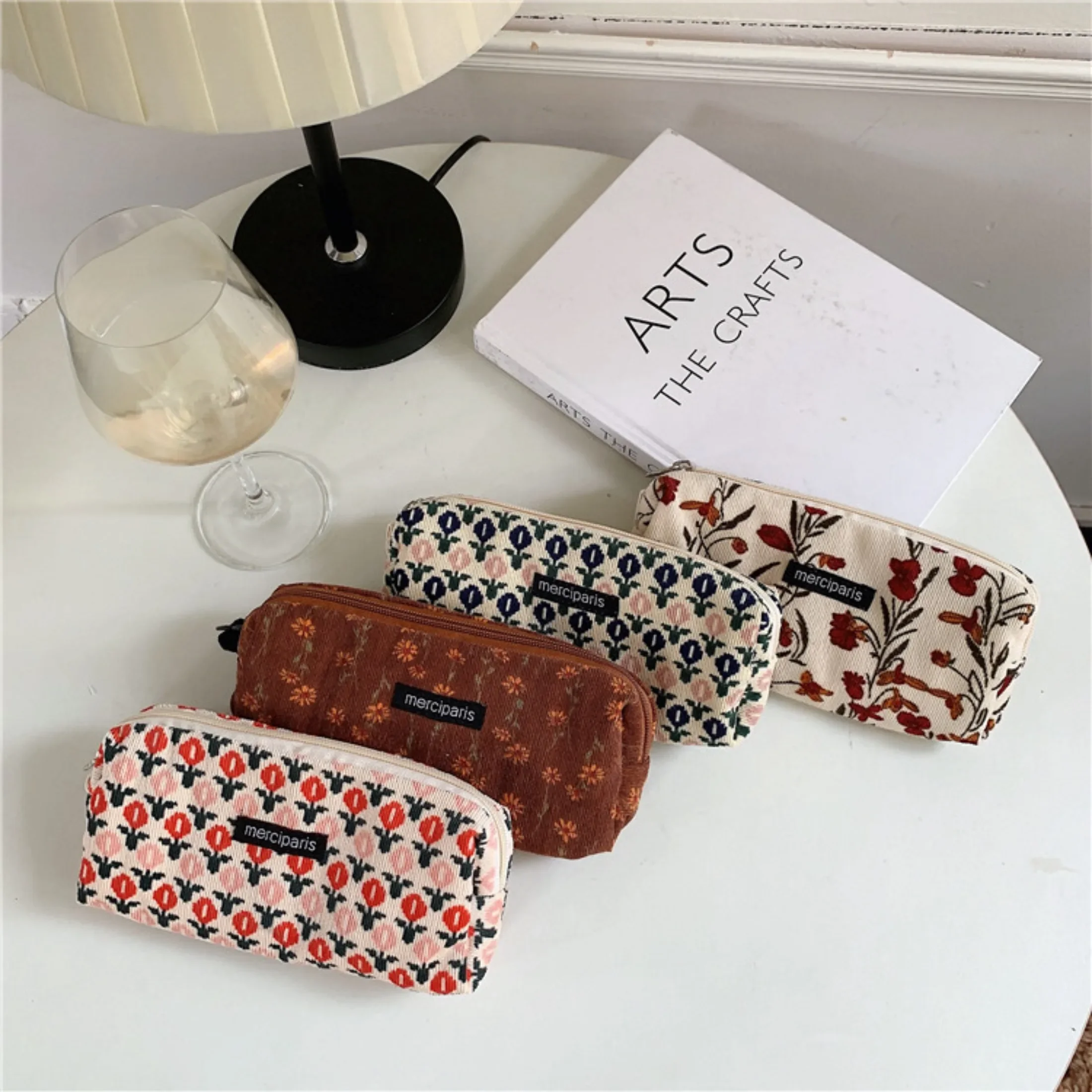 Travel Cosmetic Lipstick Coin Purse Storage Bag Women Makeup Handbags School Stationery Pencil Cases Pen Pouch Bags