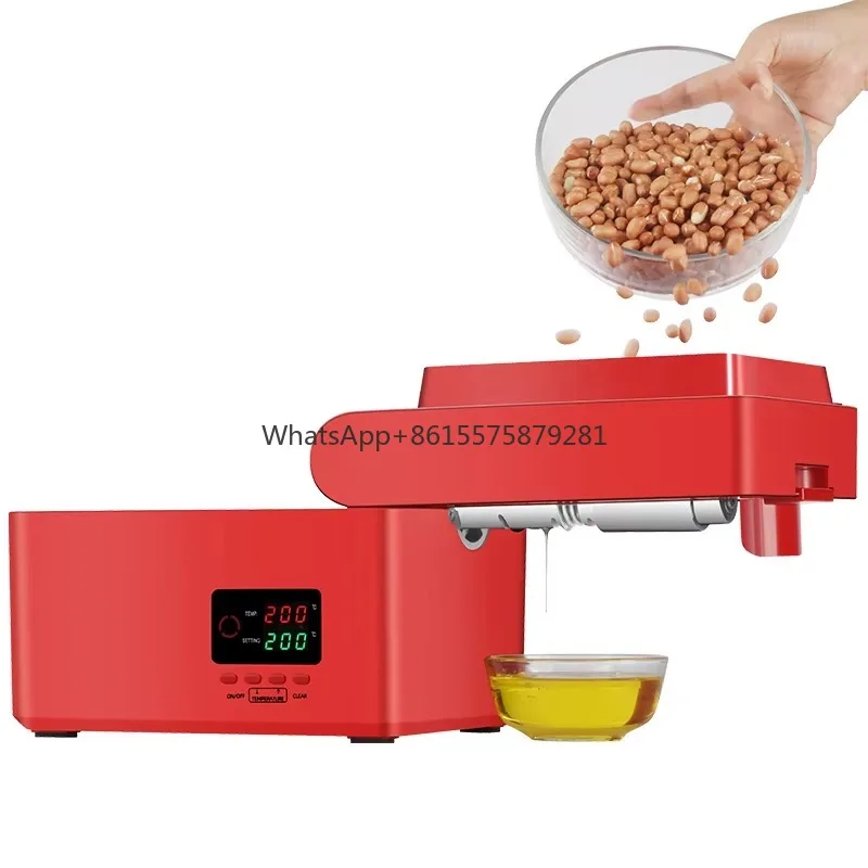 

RG108 Small Mini Avocado Sesame Moringa Rosehip Nut Peanut Black Seed Palm Sunflower Cold Oil Press Machine for Small Business
