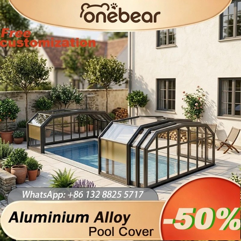 

Any Size Custom Folding Retractable Pool Cover Aluminum Pool Accessories For Home Hotel Resort Outdoor Swimming Pool