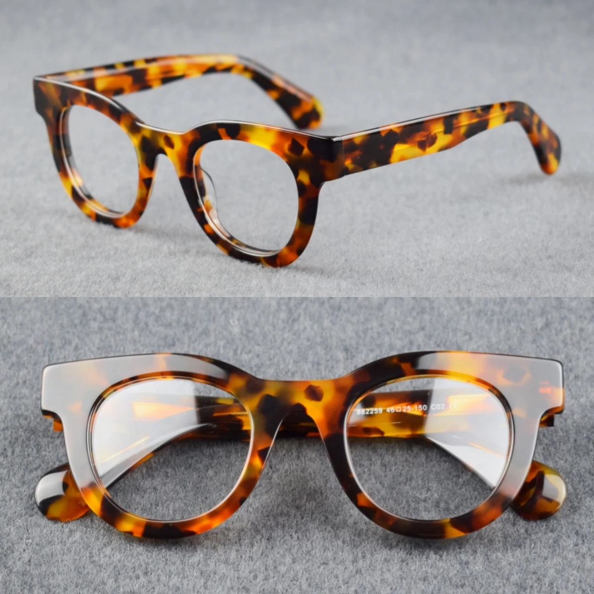 New Designer Acetate Round Eyeglasses Frames Optical Glasses Men Women Handmade Vintage Myopia Prescription Eyewear