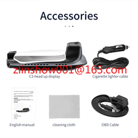 C3 HUD OBD2+GPS Dual System Navigation Heads up Display Multi Function Digital Speedometer OBD2 Gauge PSI Car Obd