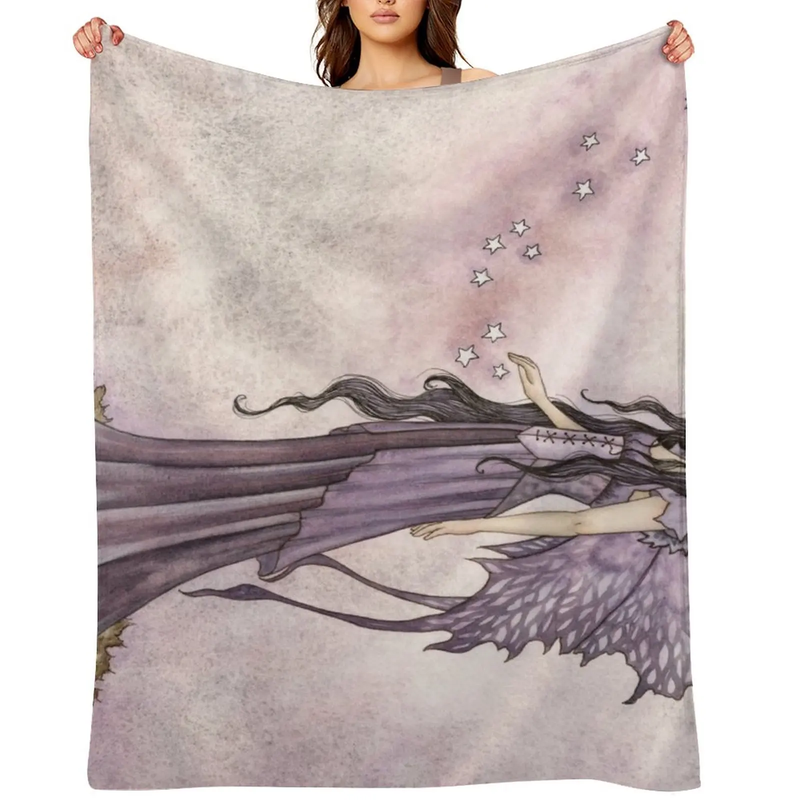 

I Will Return As Stars Throw Blanket Quilt Travel Large Tourist Blankets