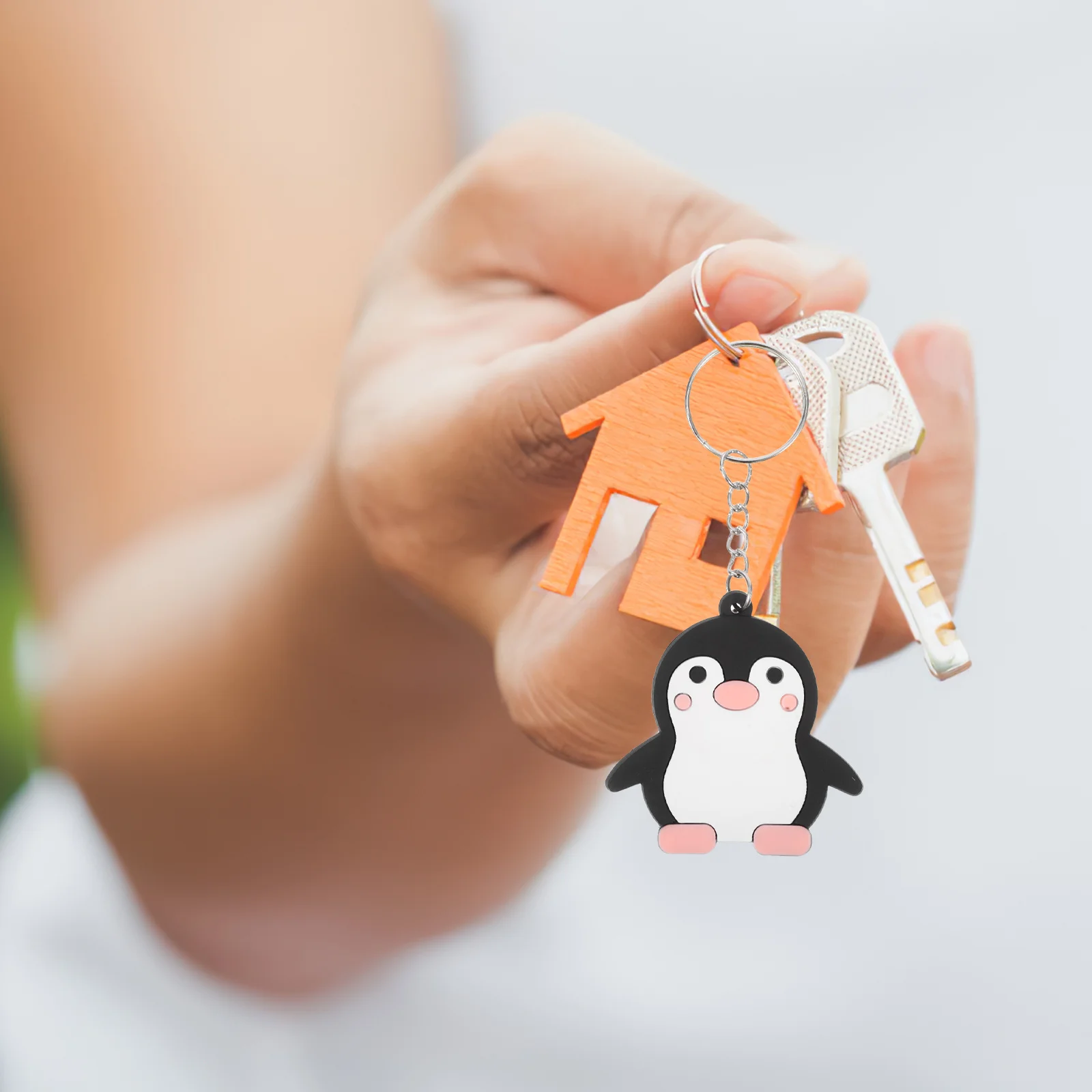 

24Pcs Fun Penguin Bag Accessory Keyring for School Bags Animal Lover Gifts Lightweight Hanging Charm for Travel Outdoor Use