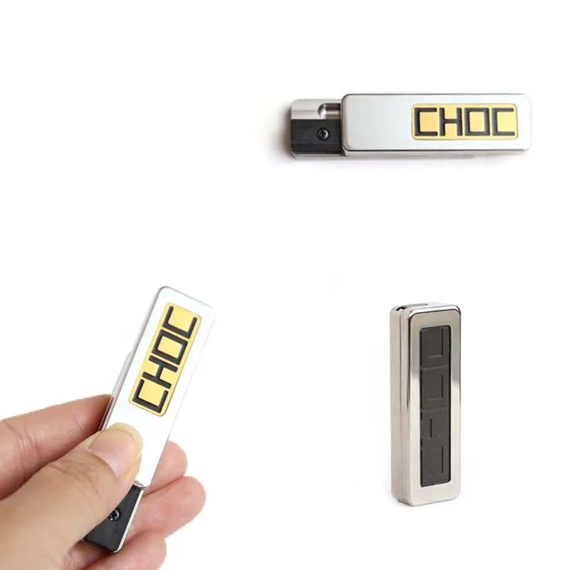 Schokolade EDC Fingertip Straight Push Metall Push Karten Dekompression Desktop Spielzeug Geschenk Büro Schreibtisch Spielzeug Stress Relief Spielzeug – Detail 8