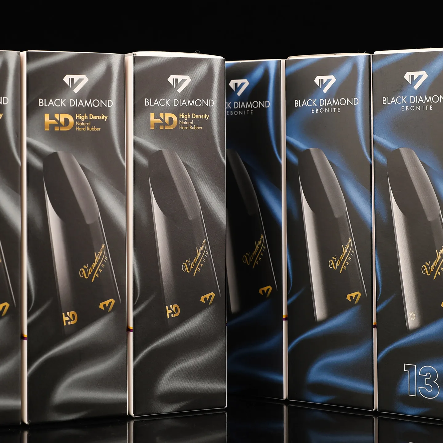 France Vandoren Clarinet Bb Hard Rubber Mouthpieces 13 Black Diamond BD4 BD5 BD6 BD7 High Density Ebonite Clarinet Mouthpiece HD