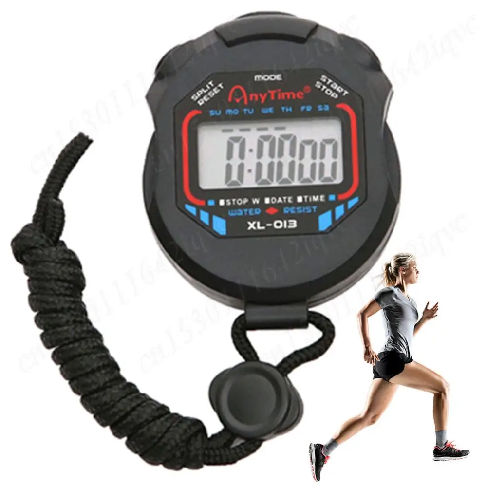 Multi-Function Electronic Stopwatch Pocket Stopwatch Stop Watch Timer Professional Waterproof for Fitness Coaches and Referees