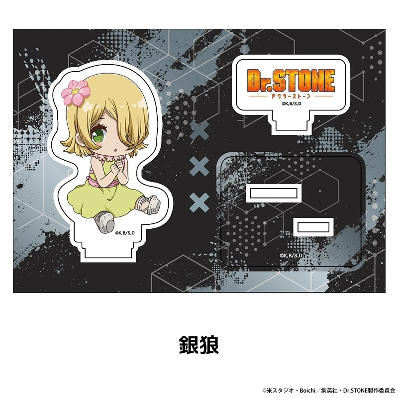 Dr STONE Acrylic Anime Stand Model Plate Decoration Desk Figure Display Fans Girls Gift Cartoon Peripheral Product Tableware