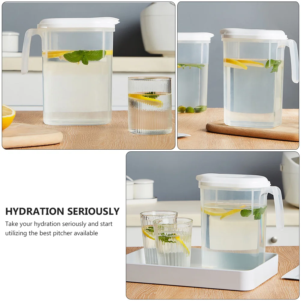 

1800 Ml Large Capacity Water Pitcher Juicer Plastic Jug Tea Kettle Cool Drink Pot Transparent Kitchen Bottle Safe Hot
