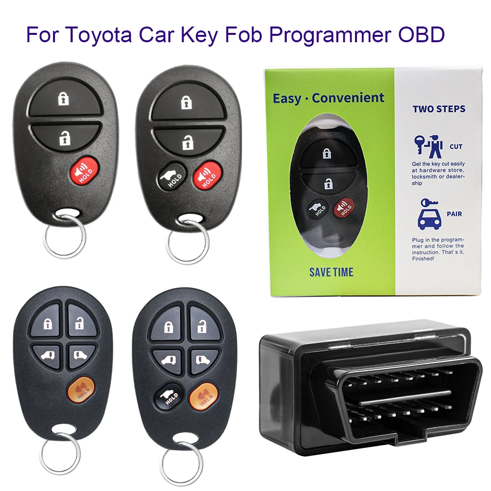 

Car OBD For Toyota Key Fob Programmer Tool with Keyless Entry Remote Compatible 315 Mhz GQ43VT20T Keyless Entry