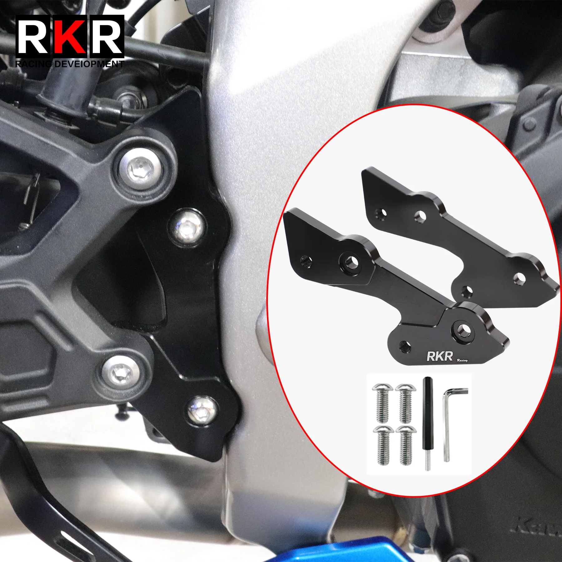 

For Kawasaki Ninja ZX-25R ZX25R ZX-4R ZX-4RR CNC Motorcycle Footrest Raising Bracket Front Pedal Heightening Back Moving Bracket