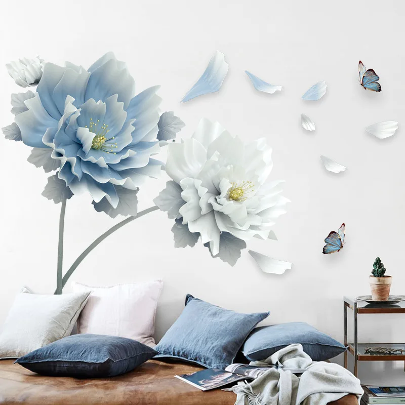 Living Room TV Wall Background Wall Stickers Bedroom Room Wall Decoration Stickers Wallpaper Self-adhesive Wallpaper
