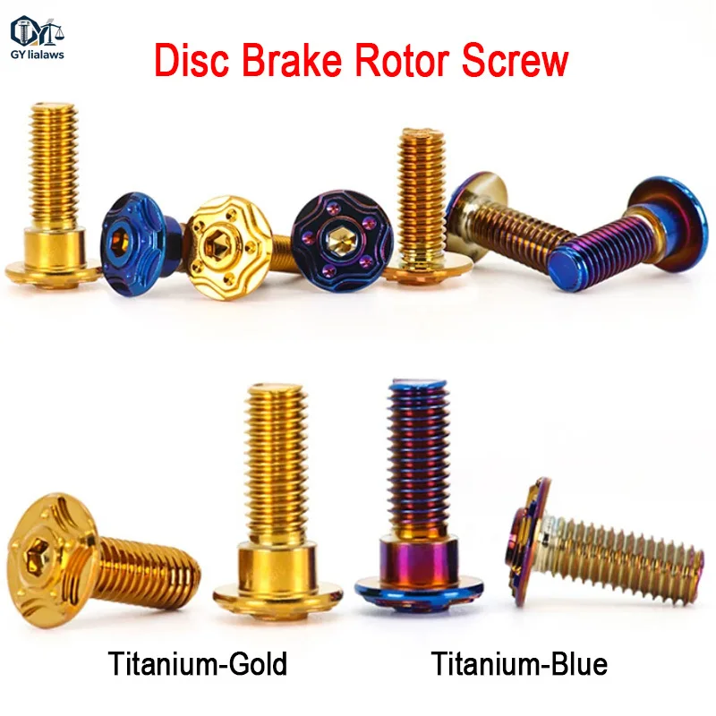 M6 M8 304 Stainless Steel Motorcycle Rotor / Brake Disc Screws Bolts Titanium-Gold/Burnt Blue Coated For Honda Yamaha Kawasaki