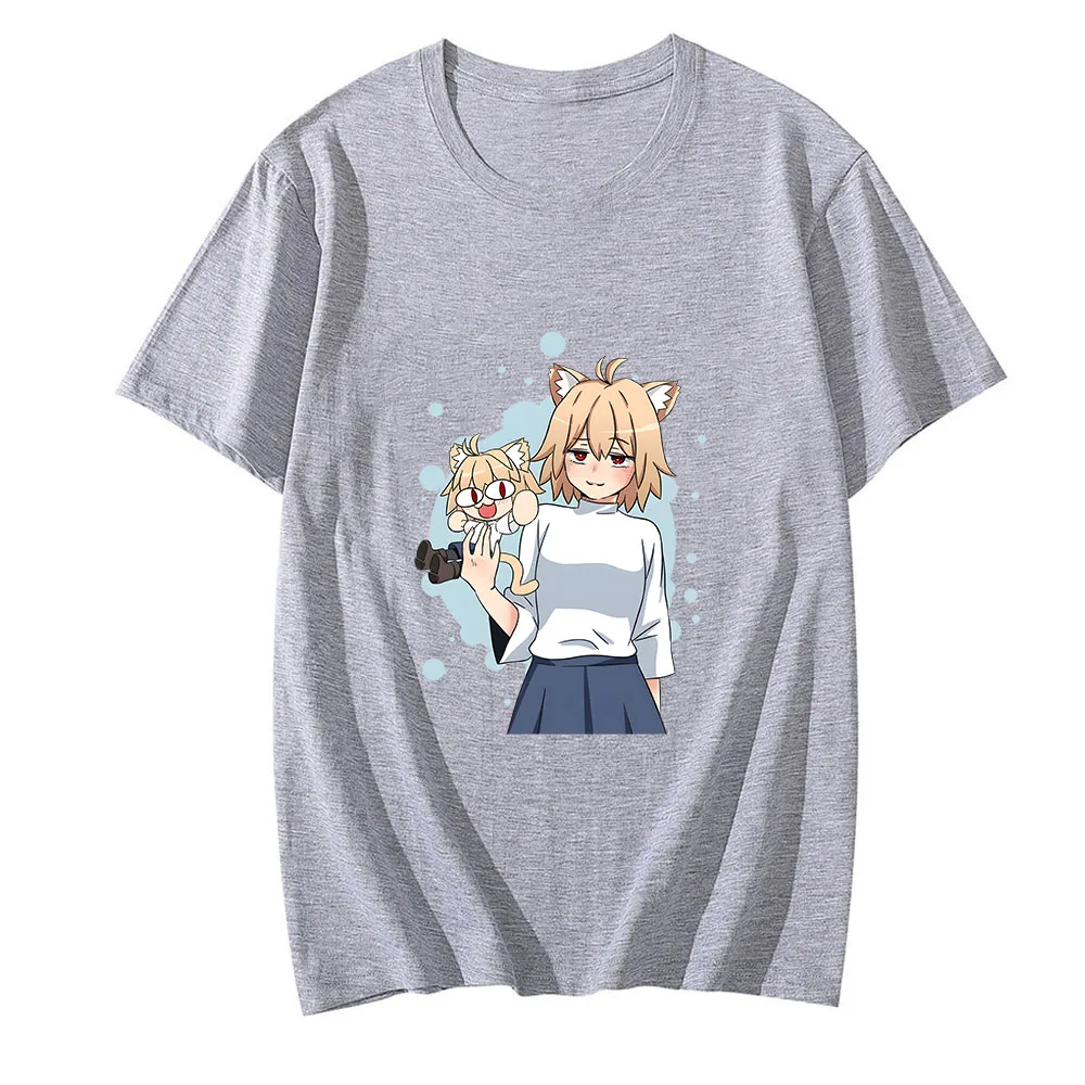 Melty Blood Neco Arc Tshirt Kawaii/Cute Cartoon T-shirts 100% Cotton Shirts Men/women Fashion T Shirt Loose Short Sleeve Tops