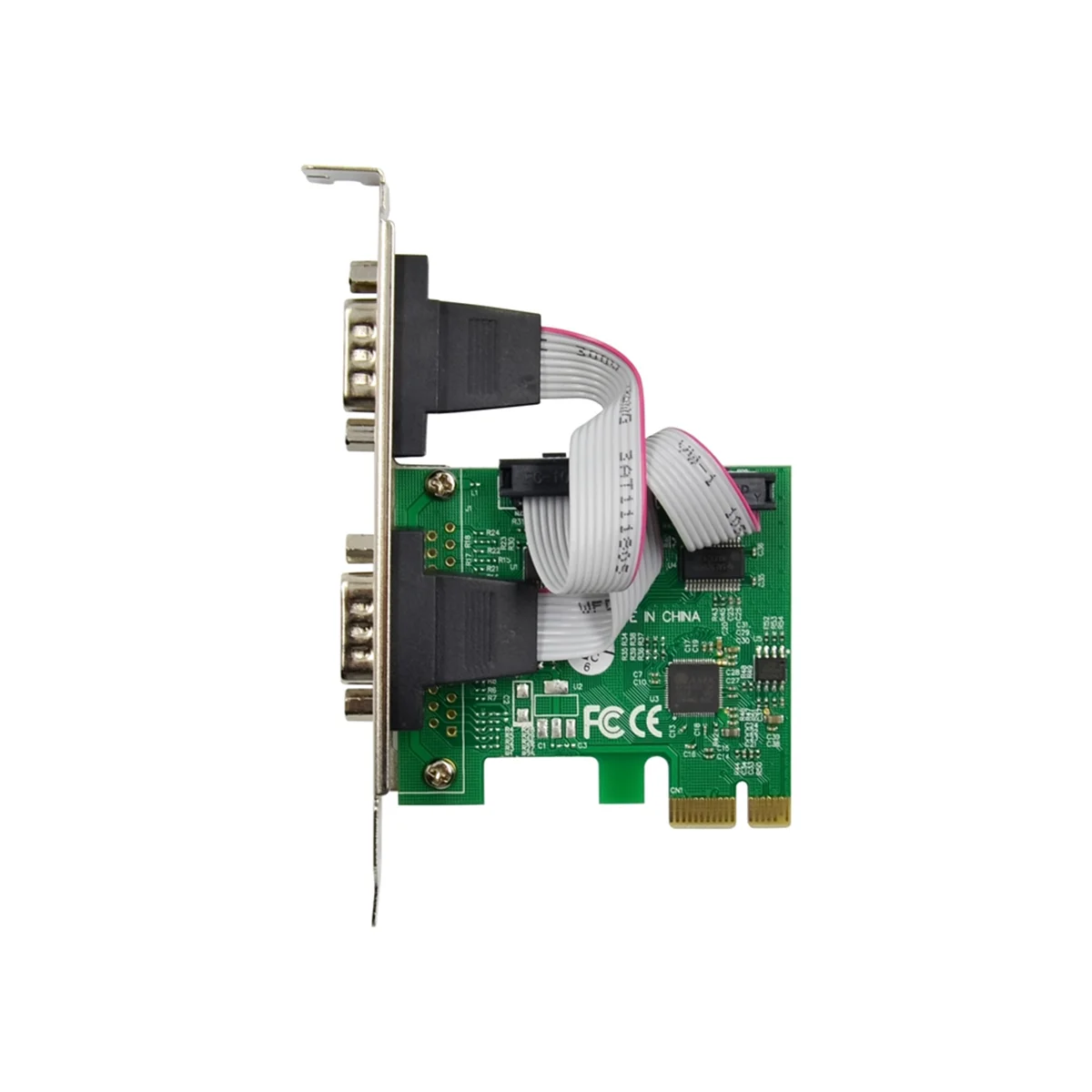 AT87-Expansion Card ST316 PCIe X1 AX99100 2S DB-9 Pin RS232 COM Port Multi-Function Convenient Expansion Card