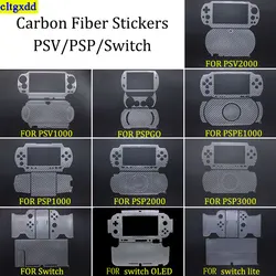 cltgxdd 1 set carbon fiber protective film FOR Switch/PSP/PSV1000/2000/3000/SPSGO/PSPE1000 controller transparent skin sticker