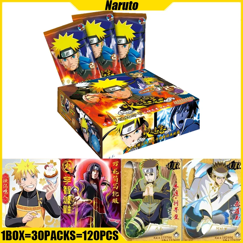 

LITTLE DRAGON 15-2 Naruto Cards Anime Figure Collection Cards Mistery Box Board Games Toys Birthday Gifts for Boys and Girls