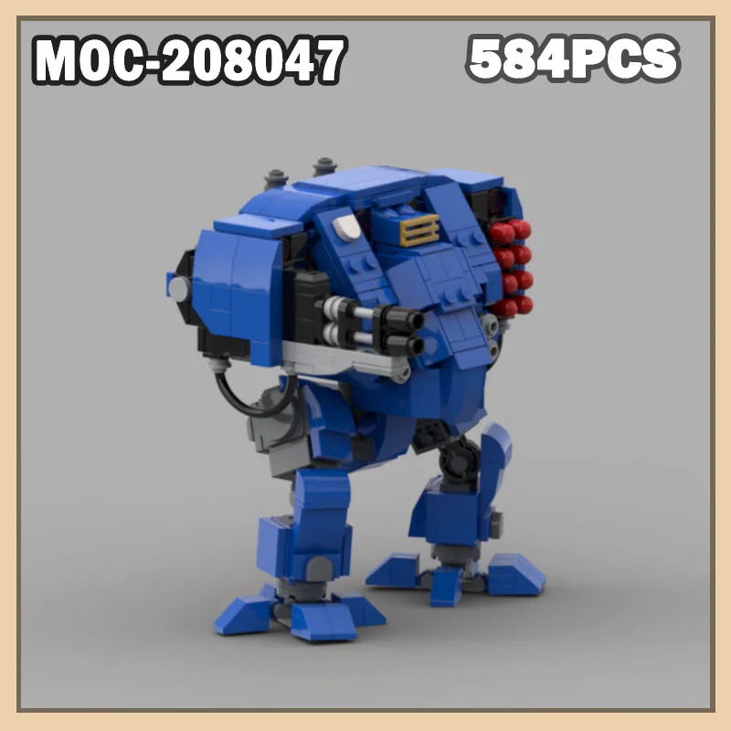 MOC-208047 MOC 40k Carro Armato Building block Modello Serie Militare Regalo Creativo Puzzle Giocattoli Di Natale Set FAI DA TE 584 PZ