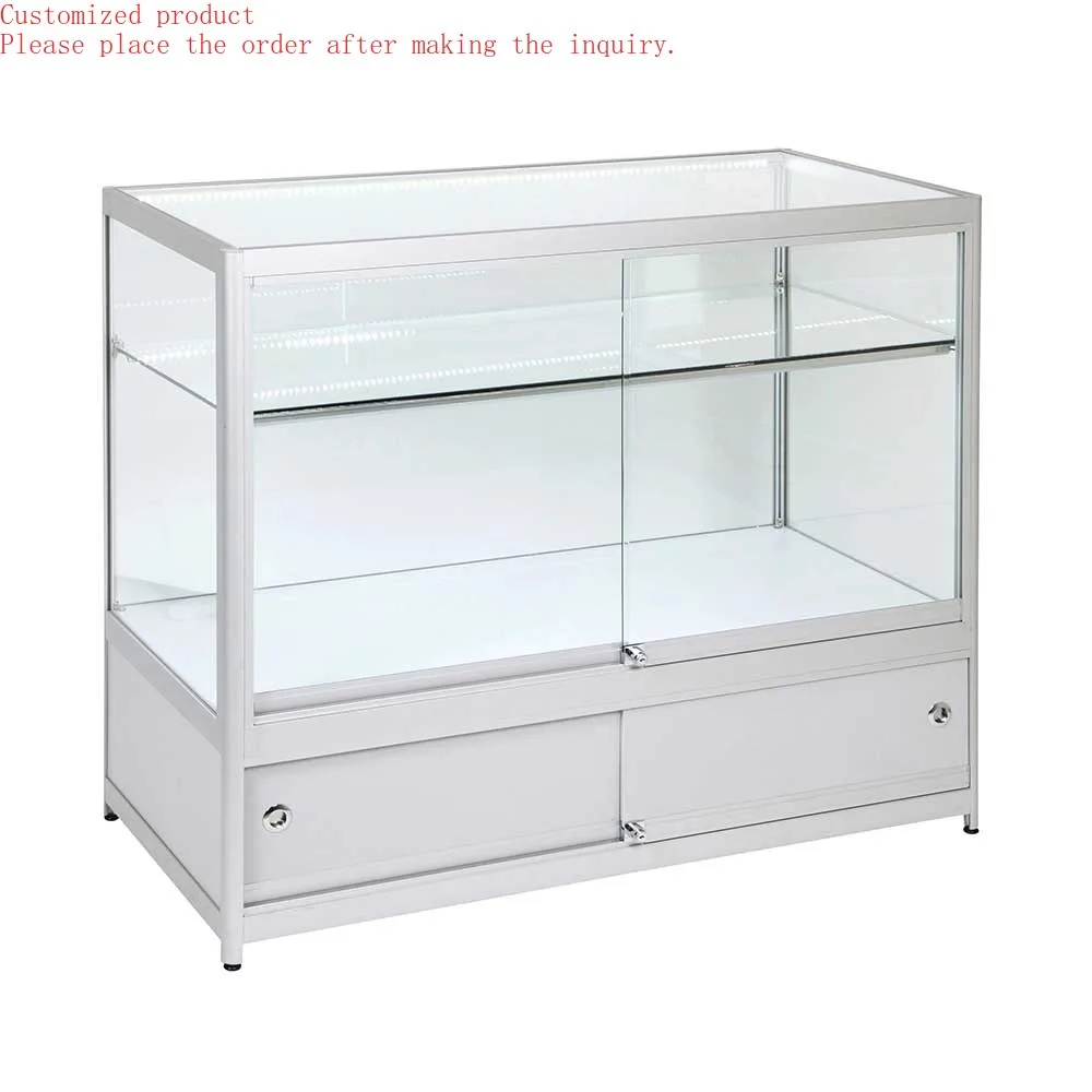 

Custom.Smoke Shop Cabinet With LED Light Full Vision Glass Display Jewelry Stand Furniture Jewelry Store Display Optical Showcas