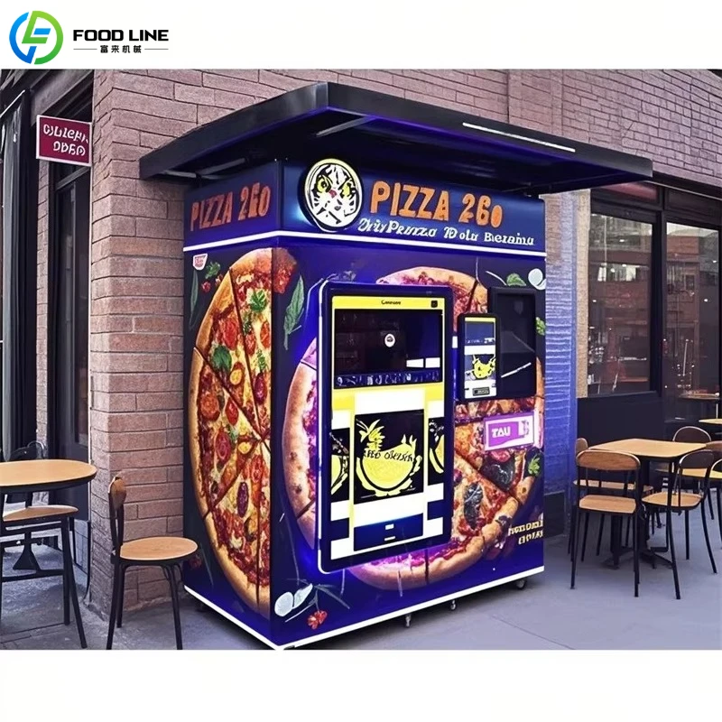 Outdoor Automatic Factory Smart Touch Screen Pizza Vending Machine Wholesaler