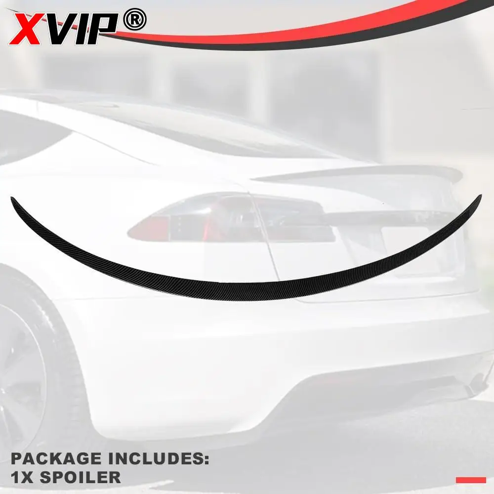 XVIP Real Carbon Fiber Trunk Wing Spoiler For Tesla Mode Y Model 3 2017-2024 Real Carbon Fibre Original Car Spoiler Accessories