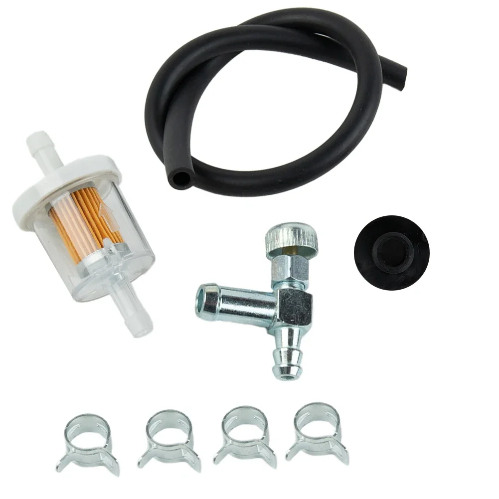 Fuel Shut Off Valve and Gas Tank Grommet Kit for Craftsman For Coleman 5000W 6250W Generator Includes Hose Filter and Buckles