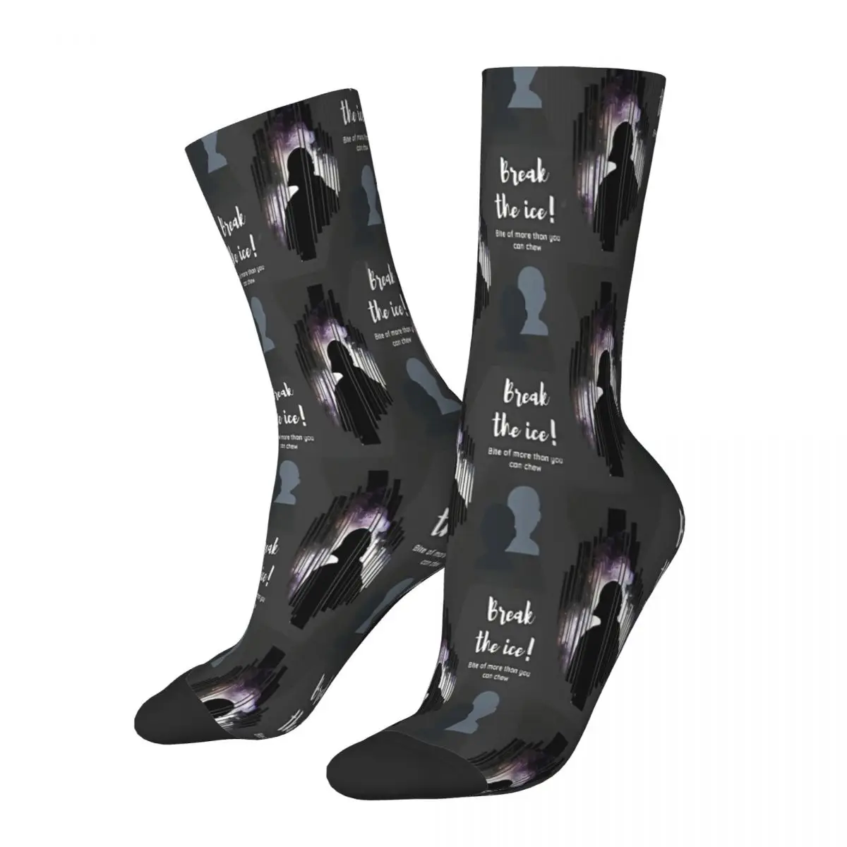 Break The Ice Darkness Socks Male Mens Women Autumn Stockings Printed