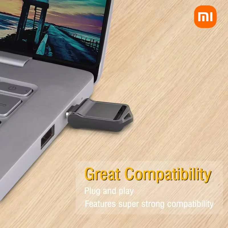 محركات أقراص فلاش USB معدنية من شاومي ، هاتف محمول عالي السرعة ، نقل متبادل للكمبيوتر ، واجهة محمولة من النوع سي ، قرص يو إس بي ، 2 روض