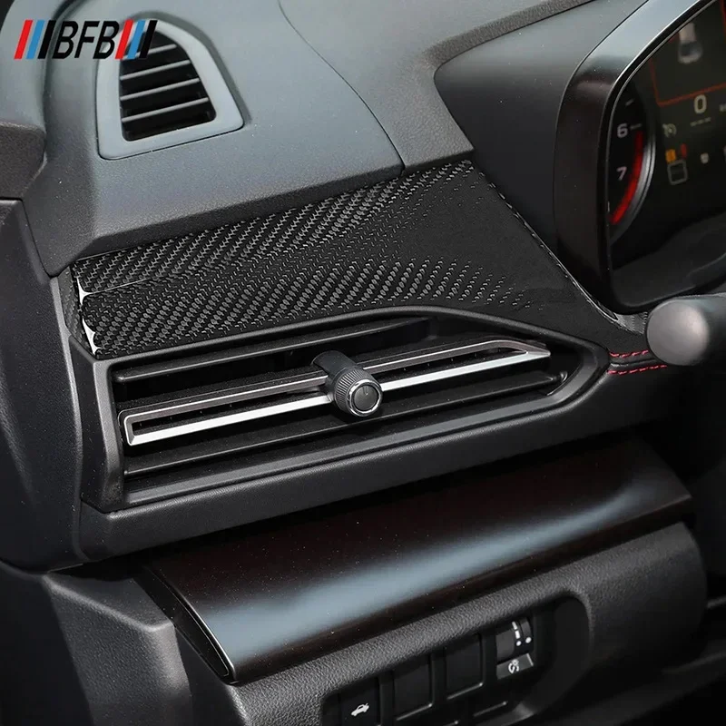 For SUBARU Impreza WRX Real Dry Carbon Fiber Dashboard Upper Left Trim Interior Decoration Modification Accessories 2022-2025
