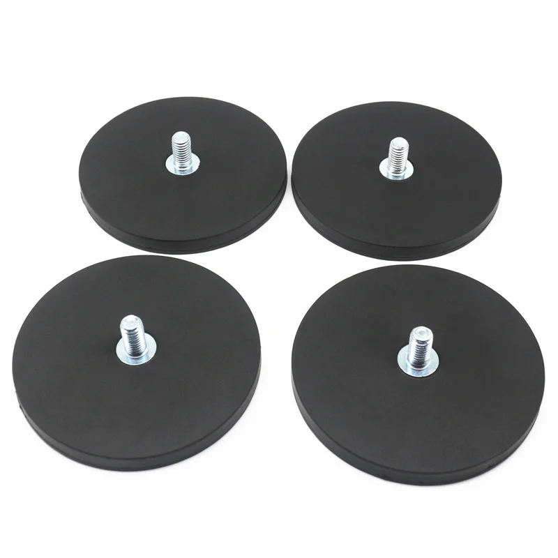 

Factory direct D88mm coated magnetic NdFeB coated rubber strong magnet fixed suction cup coated magnet base