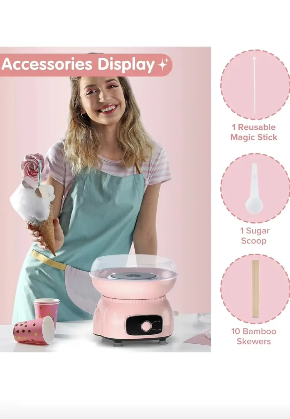 Applicable to New custom-made mini cotton candy maker kit