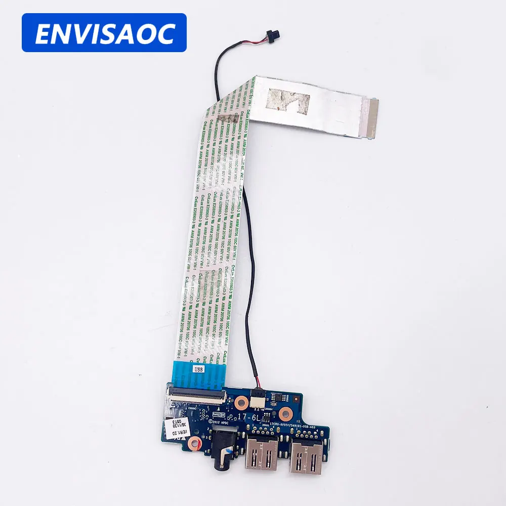 For HP Envy 17 17-J 17-j102tx 17-J108TX M7-J laptop USB Audio headphone jack board 17SBU-6050A2549101-UAB-A03