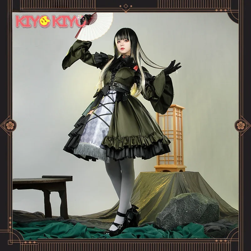 KIYO-KIYO hololive VTuber Juufuutei Raden Cosplay Costume Juufuutei Raden  Dress Halloween Costumes