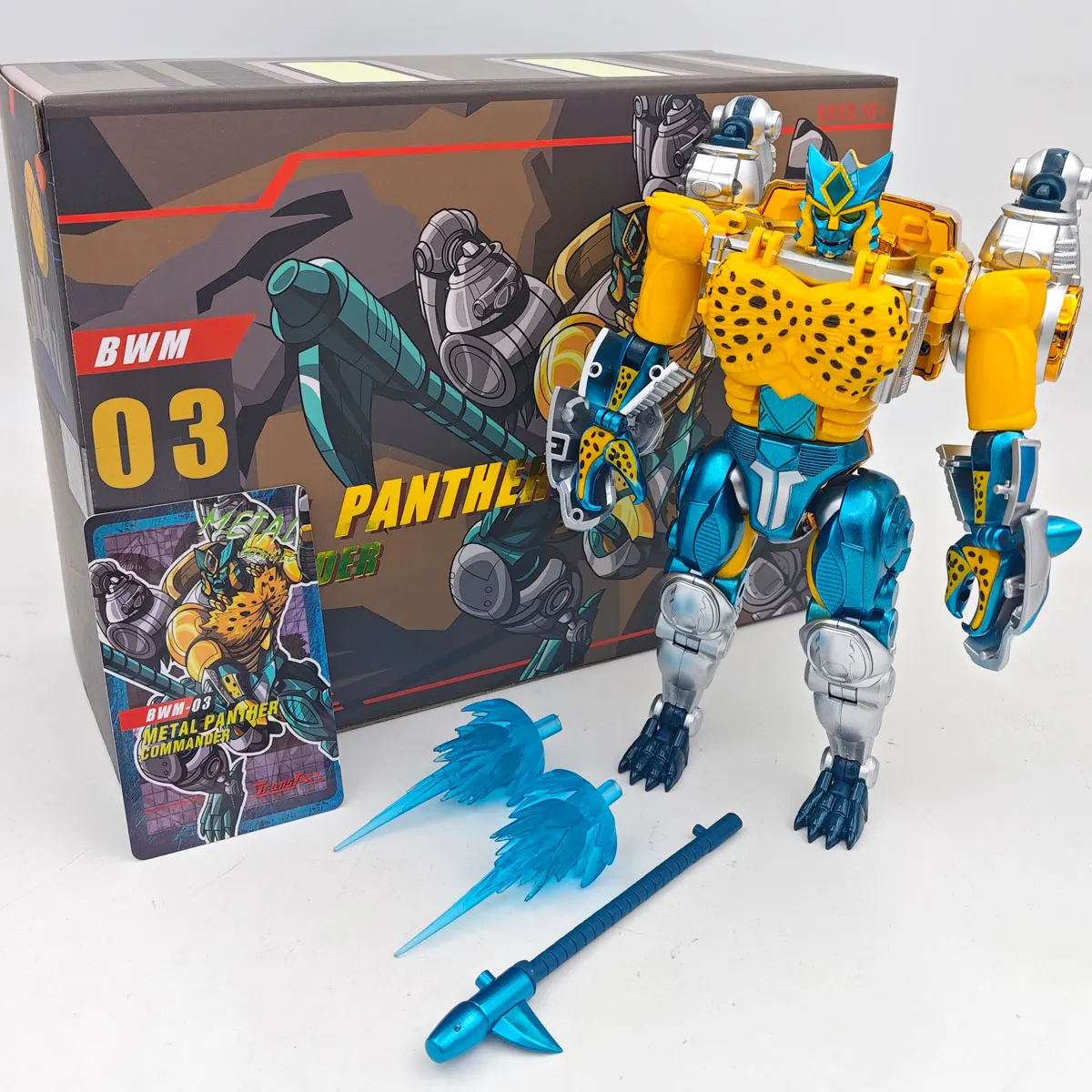 

TA Beast Wars BWM-03 Cheetor 2.0 НОВЫЙ цвет BWM03 Фигурки командира металлической пантеры
