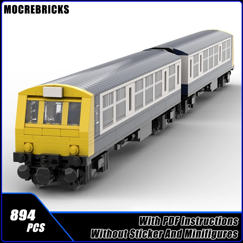 Bloques de construcción MOC Clase 317 101 DMU Livery generalizado 8 funciones de potencia carriles de grano grafiti modelo ladrillos juguetes regalos