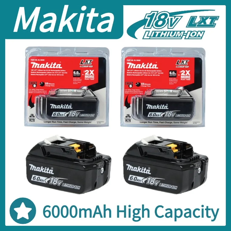 

All-New Version Makita 18V Battery , Upgraded Batterie Makita 18V 6Ah with Enhanced Power Stability, Longer Lifespan.