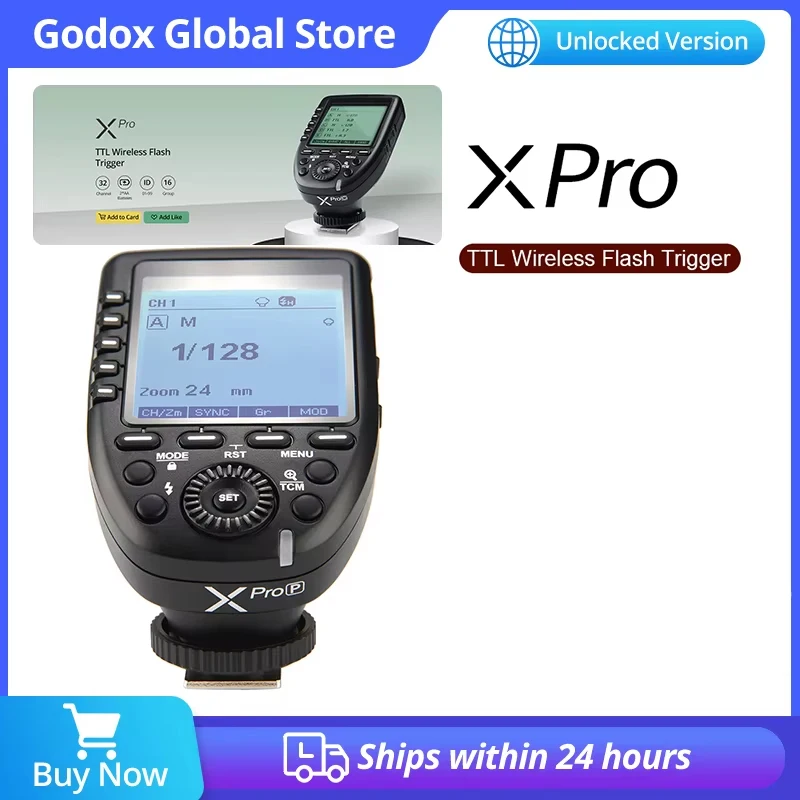 

Триггерный передатчик вспышки серии Godox Xpro Xpro-C/N/S/F/O для всех типов камер для Canon Nikon Sony Olympus Panasonic Fuji