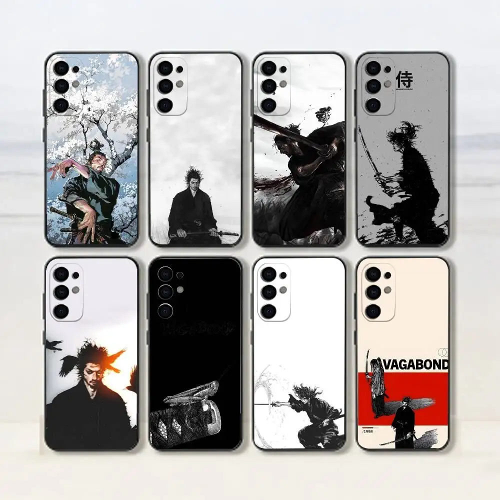 V-Vagabond Miyamoto Musashi Phone Case For Samsung S26,S25,S24,S23,S22,S21,S30,Ultra,Plus,Fe,Lite,Note,10,Black Cover