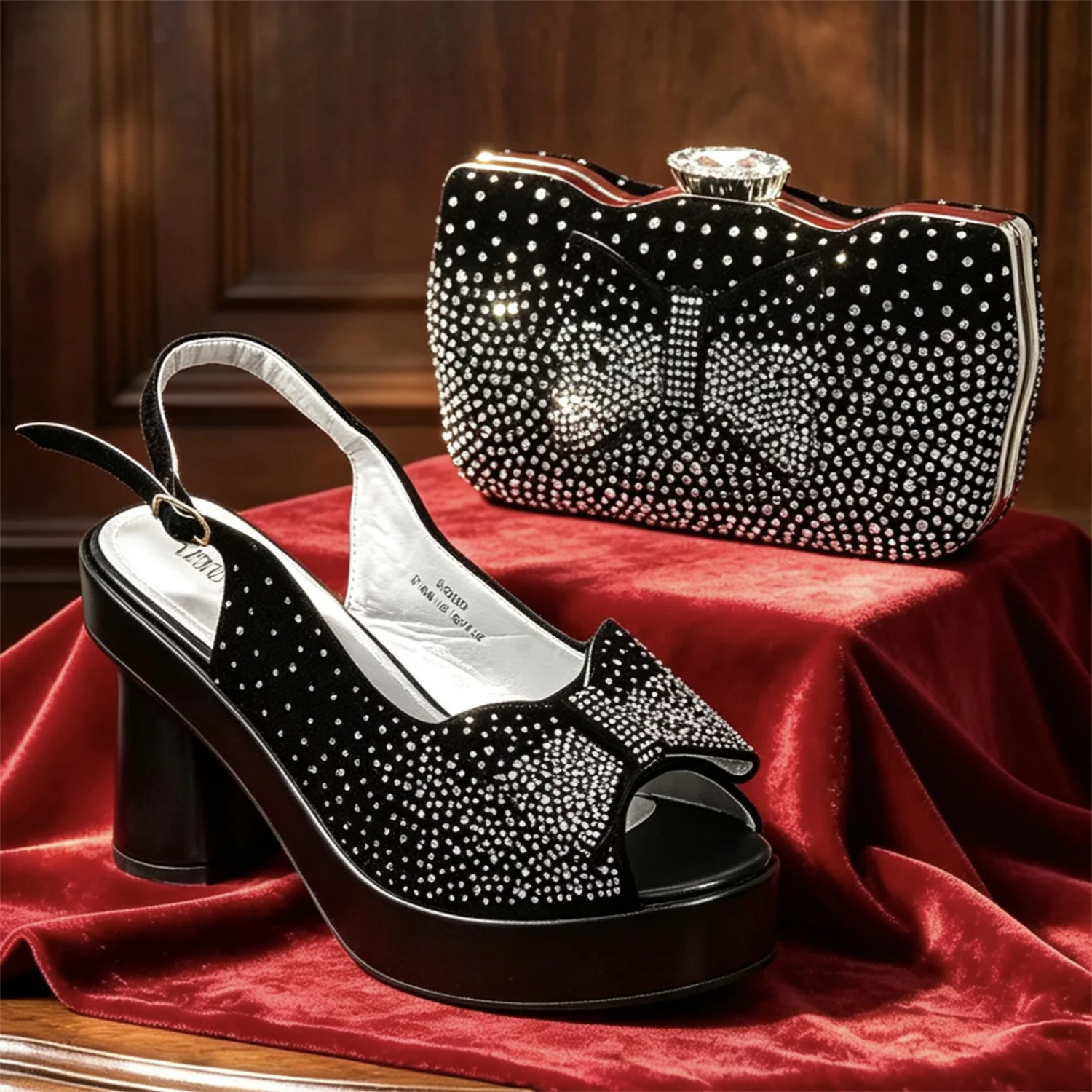 Women Bags For Wedding - Set Elegante da Donna con Sandali