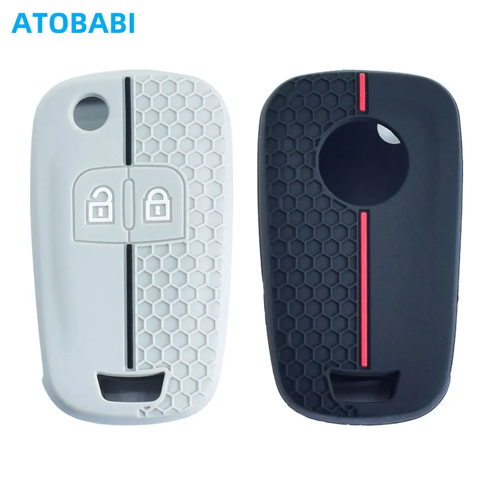 Silicone Car Key Case For Opel Insignia Corsa E Astra J Adam Zafira C Mokka Chevrolet Cruze Spark Flip Remote Fobs Cover Key Bag