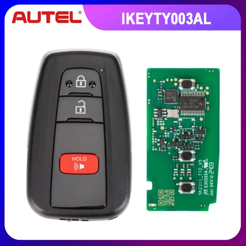 Autel IKEYTY003AL IKEYTY003BL IKEYTY004AL Universal Smart Remote Key 3 Buttons For Toyota 4D 8A Type