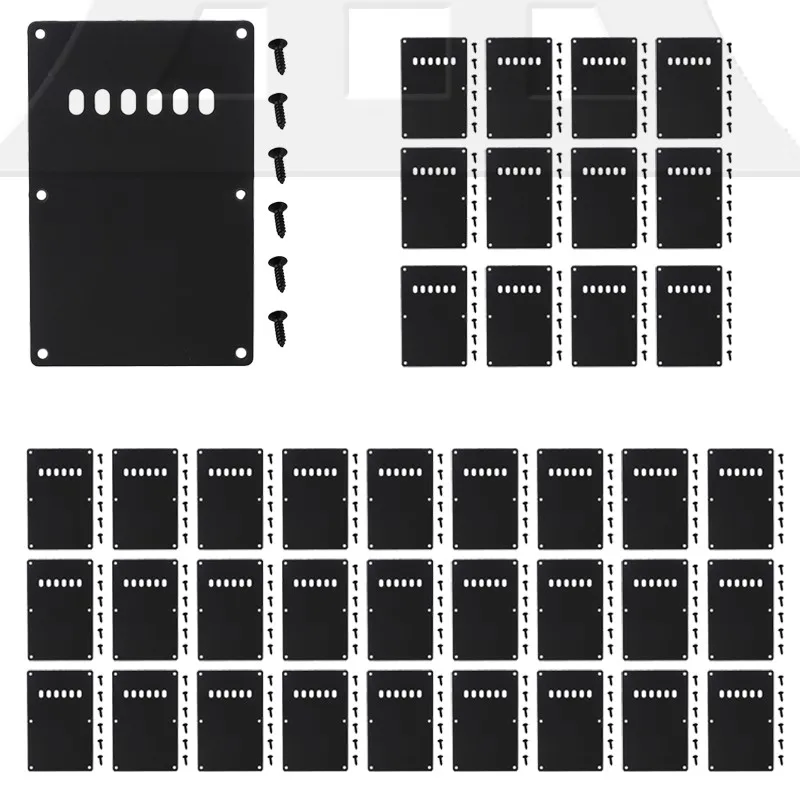 

Yibuy 40pcs 6-Hole Back Plate Black for Guitar Replacement Parts