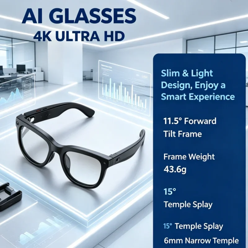 

4K HD AI Smart Voice Assistant Glasses 2026 Bluetooth Call Multifunctional Camera High Tech Smart Glasses
