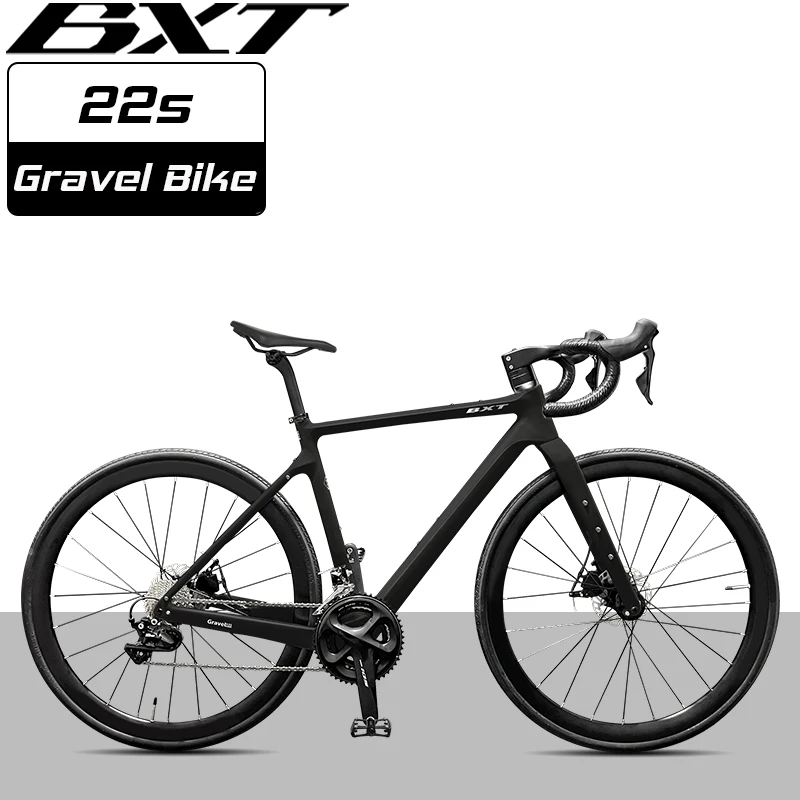 

Велосипед BXT 700C Gravel Bike из карбонового волокна, кассета R7000 11-28T, легкий гравийный велосипед для бездорожья и гонок