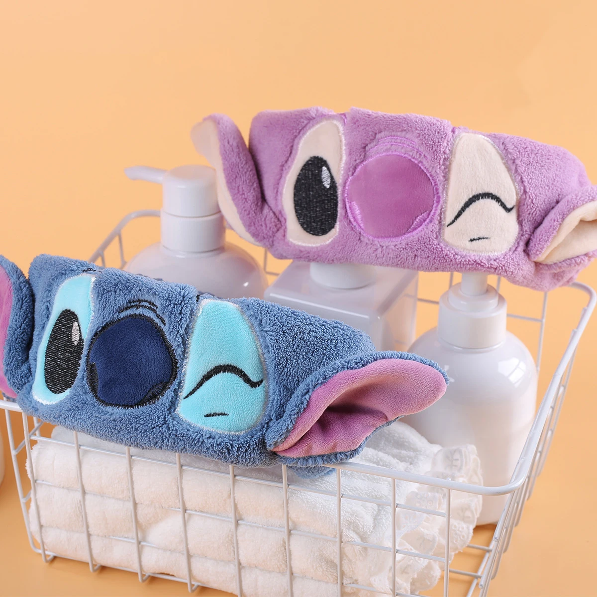 

Kawaii Stitch Anime Hairbands Cute Cartoon Hair Ties Toiletries Headbands Fashion Headdress Accessories Holiday Gifts For Girls