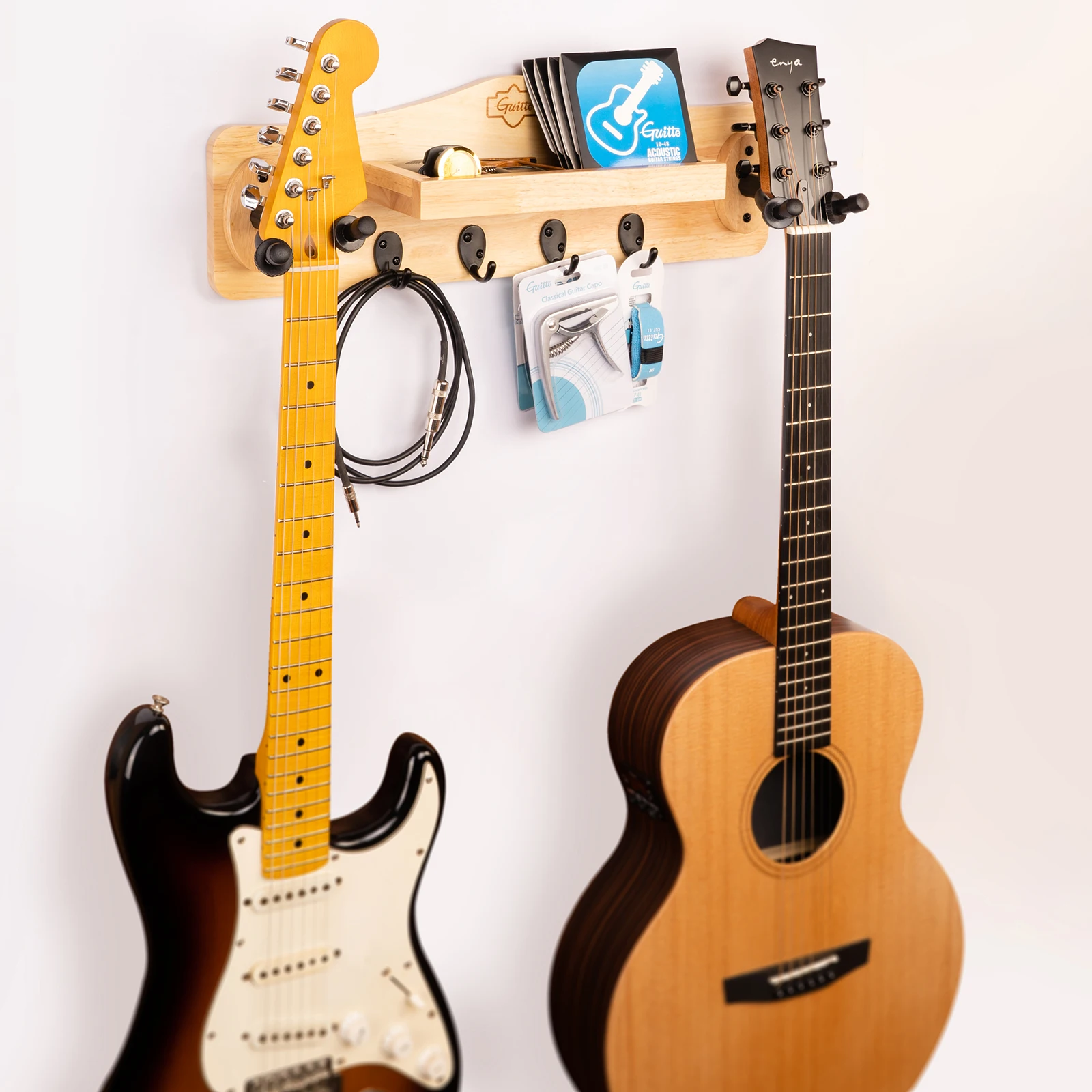 

GUITTO держатель для гитары, настенное крепление, подставка GGS-10, детали и аксессуары для гитары, бас-мандолина, банджо, гачок для гавайской гитары, настенные вешалки, кронштейн