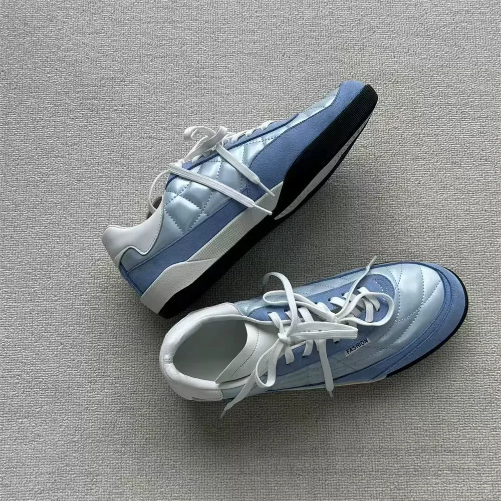 Zapatos deportivos planos para hombre, modernos, casuales, con punta redonda, suela gruesa, con cordones, para senderismo, entrenamiento al aire libre, montañismo.