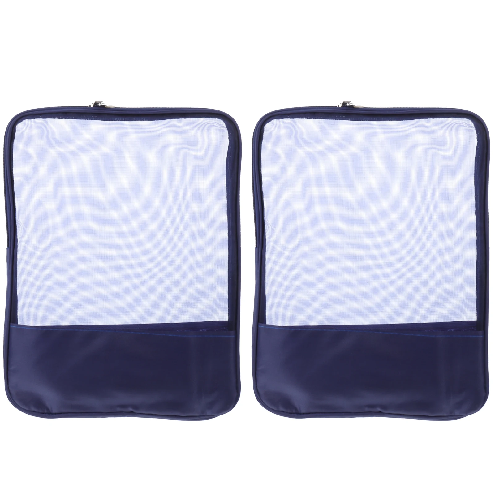 

2 Pcs File Holder Stationery Document Folder Bag Organizer Travel Pouch Nylon Paper Storage