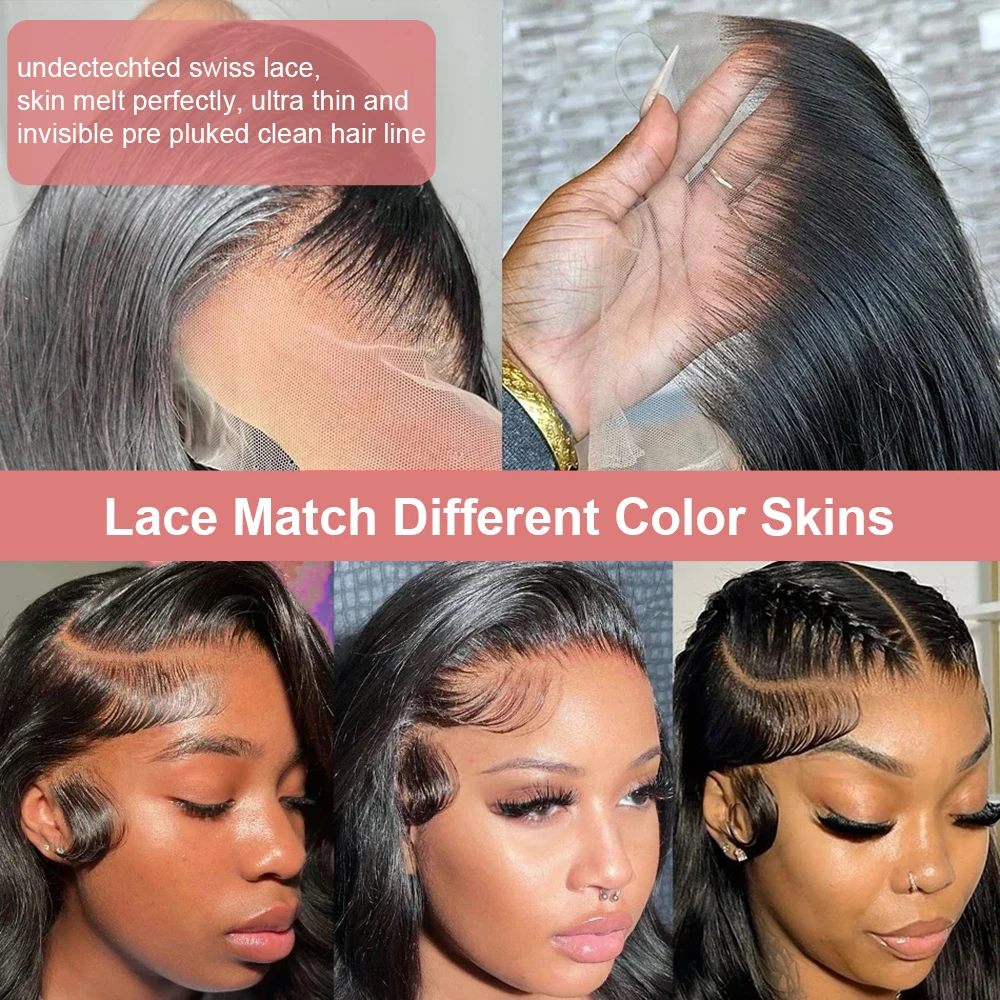 40 بوصة الجسم موجة 13x6 360 كامل HD الدانتيل الشفاف الباروكة الأمامية 13x4 الدانتيل الجبهة 7x5 غلويليس الشعر البشري قبل قطعها الباروكات 250%